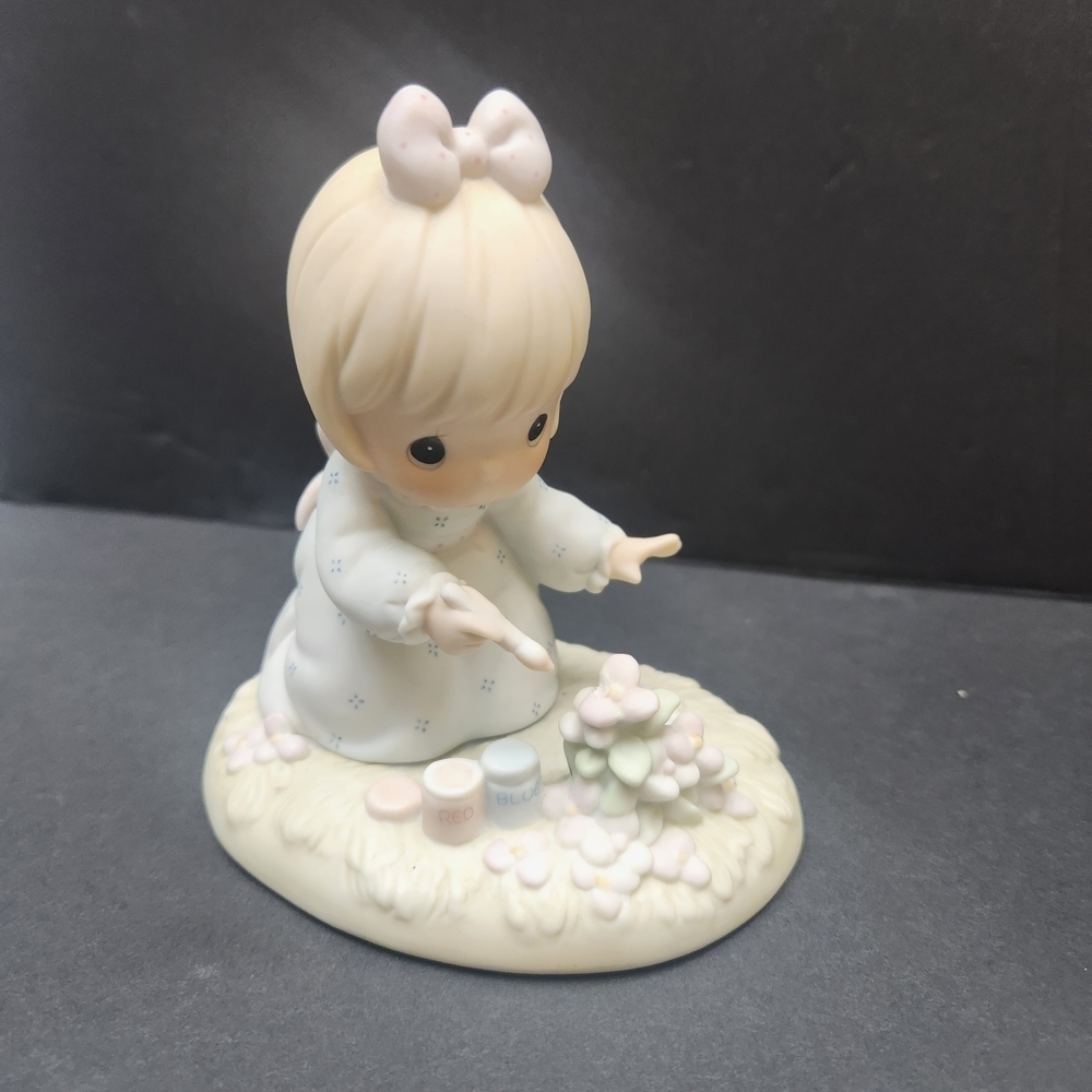 1987 Precious Moments "God Bless You For Touching My Life" PM -881 Figurine